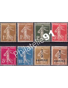 Timbres n° 277A à 279B neufs, collection timbres France