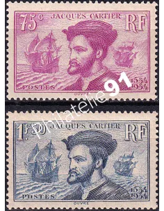 Timbres n° 296 à 297 neufs, collection timbres France