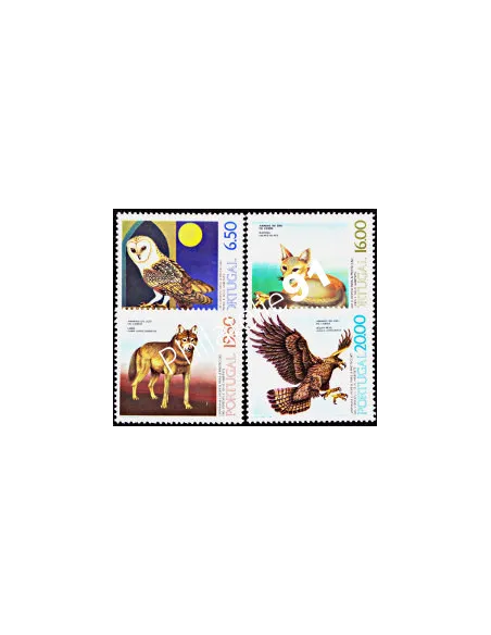 PORTUGAL - n° 1468 à 1471 - Animaux du zoo de Lisbonne
