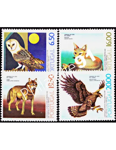 PORTUGAL - n° 1468 à 1471 - Animaux du zoo de Lisbonne