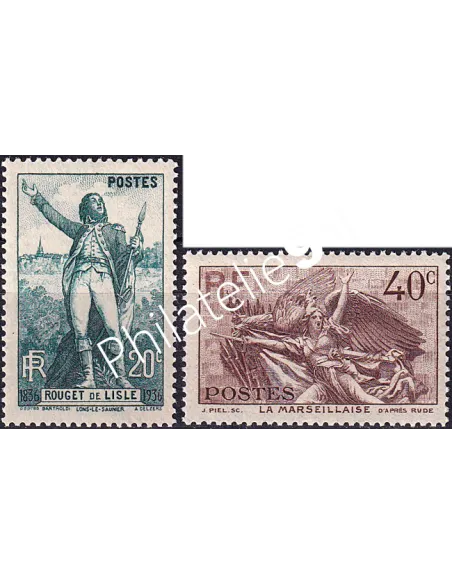 Timbres n° 314 à 315 neufs, collection timbres France