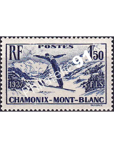 Timbre n° 334 neuf, collection timbres France