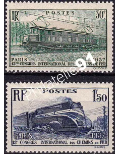 Timbres n° 339 à 340 neufs, collection timbres France