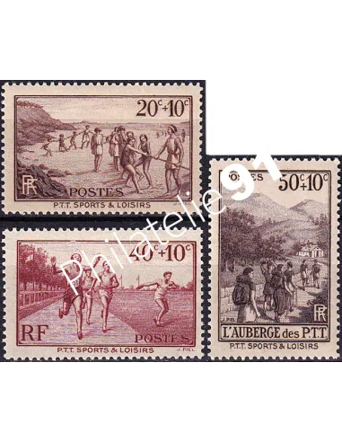 Timbres n° 345 à 347 neufs, collection timbres France