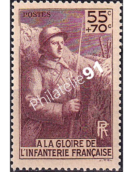 Timbre n° 386 neuf, collection timbres France