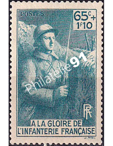 Timbre n° 387 neuf, collection timbres France