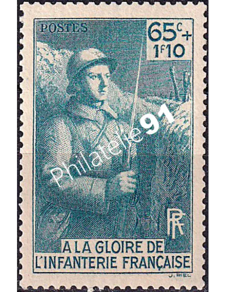 Timbre n° 387 neuf, collection timbres France