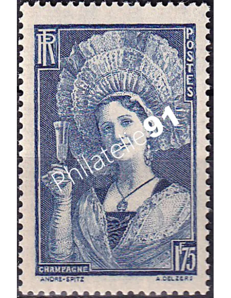 Timbre n° 388 neuf, collection timbres France