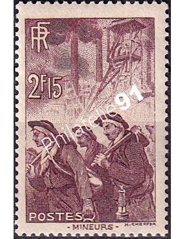 Timbre n° 390 neuf, collection timbres France