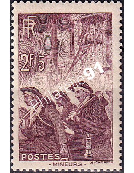 Timbre n° 390 neuf, collection timbres France