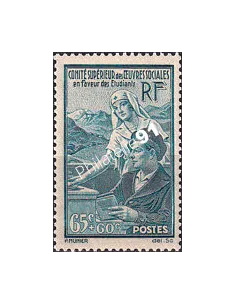 Timbre n° 417 neuf, collection timbres France