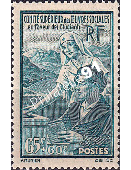 Timbre n° 417 neuf, collection timbres France