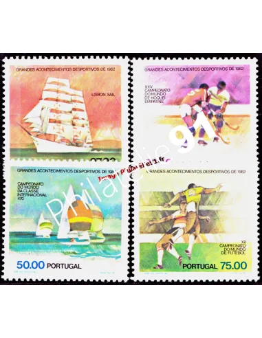 PORTUGAL - n° 1537 à 1540 - Evènements sportifs de 1982