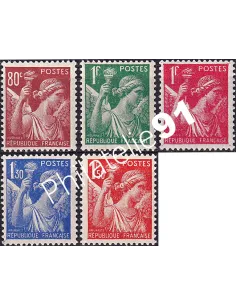 Timbres n° 431 à 435 neufs, collection timbres France