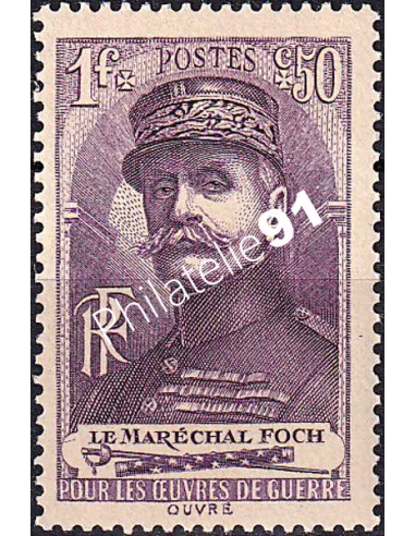 Timbre n° 455 neuf, collection timbres France