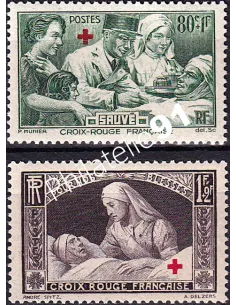 Timbres n° 459 à 460 neufs, collection timbres France