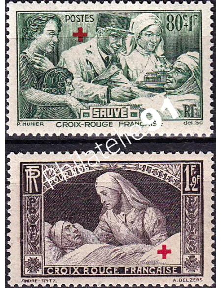 Timbres n° 459 à 460 neufs, collection timbres France