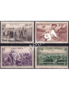 Timbres n° 466 à 469 neufs, collection timbres France