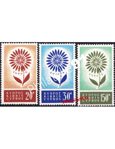 Timbres de Chypre n° 232 à 234 - EUROPA 1964