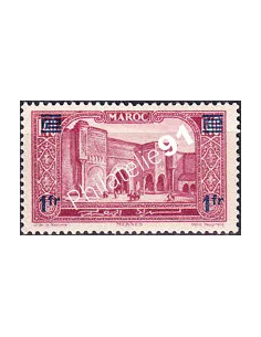 MAROC, n° 127 charnière, collection timbres colonies françaises