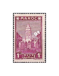 MAROC, n° 163 charnière, collection timbres colonies françaises