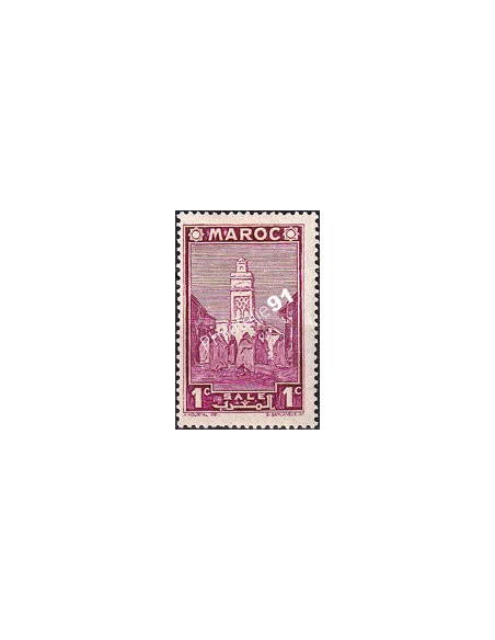 MAROC, n° 163 charnière, collection timbres colonies françaises