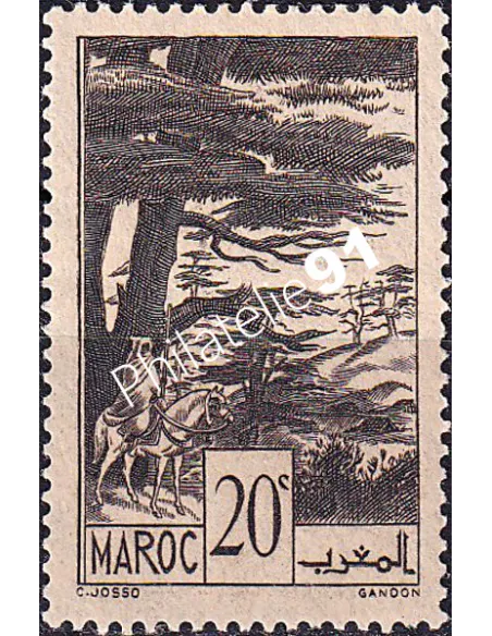 MAROC, n° 169 charnière, collection timbres colonies françaises