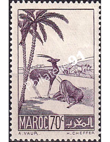 MAROC, n° 177 charnière, collection timbres colonies françaises