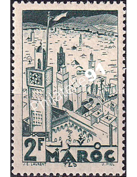 MAROC, n° 188 charnière, collection timbres colonies françaises