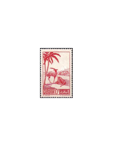 MAROC, n° 197 charnière, collection timbres colonies françaises