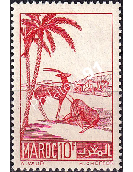 MAROC, n° 197 charnière, collection timbres colonies françaises