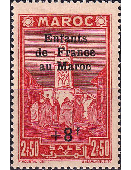 MAROC, n° 203 charnière, collection timbres colonies françaises