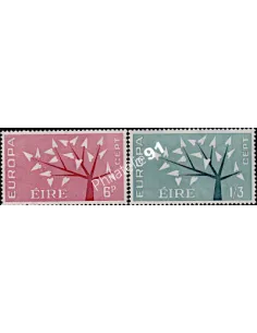 Timbres d'Irlande n° 155 à 156 - EUROPA 1962