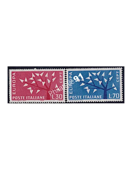 Timbres d'Italie n° 873 à 874 - EUROPA 1962