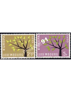 Timbres du LUXEMBOURG n° 612 et 613 - EUROPA 1962