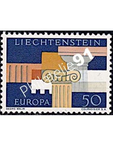 Timbre du Liechtenstein n° 381 - EUROPA 1963