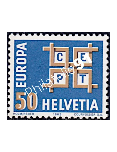 Timbre de SUISSE n° 716 - EUROPA 1963