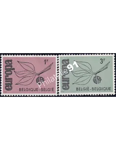 Belgique n° 1342 et 1343, EUROPA 1964, collection timbres d'Europe