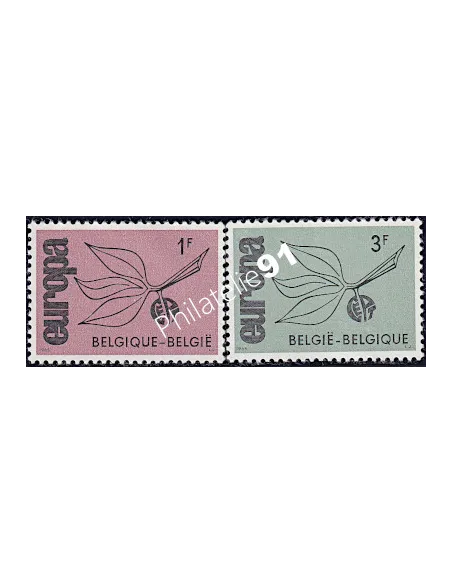 Belgique n° 1342 et 1343, EUROPA 1964, collection timbres d'Europe