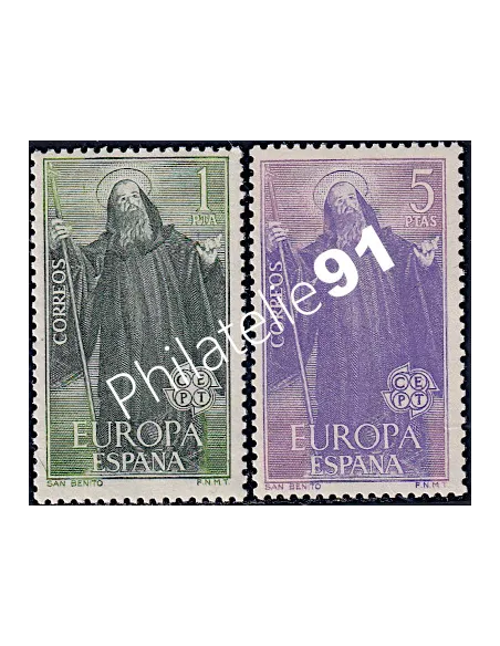 Espagne n° 1335 et 1336, EUROPA 1965, collection timbres d'Europe