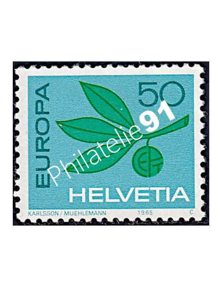 Timbre de SUISSE n° 758, EUROPA 1965, collection de timbres d'Europe