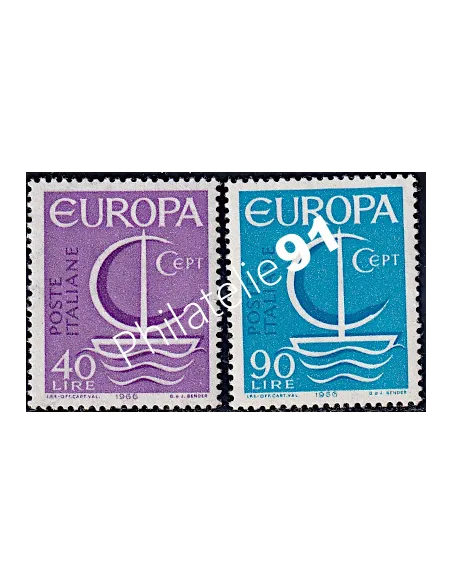Timbres d'Italie n° 955 à 956 - EUROPA 1966