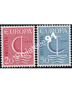 Timbres de SUISSE n° 776 et 777 - EUROPA 1966