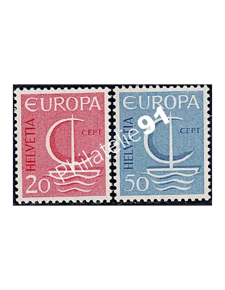 Timbres de SUISSE n° 776 et 777 - EUROPA 1966