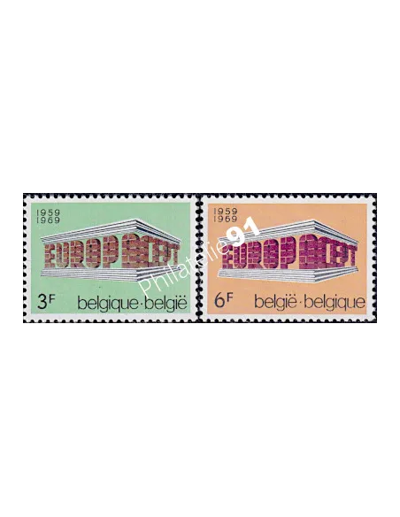 BELGIQUE - n° 1489 à 1490 - EUROPA 1969