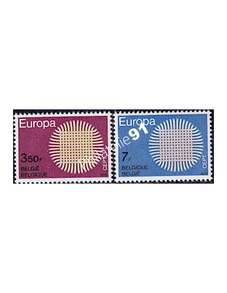 BELGIQUE - n° 1530 à 1531 - EUROPA 1970