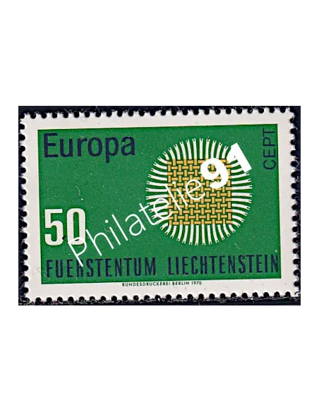 Timbre du Liechtenstein n° 477, EUROPA 1970, timbres d'europe