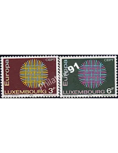Timbre du LUXEMBOURG n° 757 à 758 - EUROPA 1970