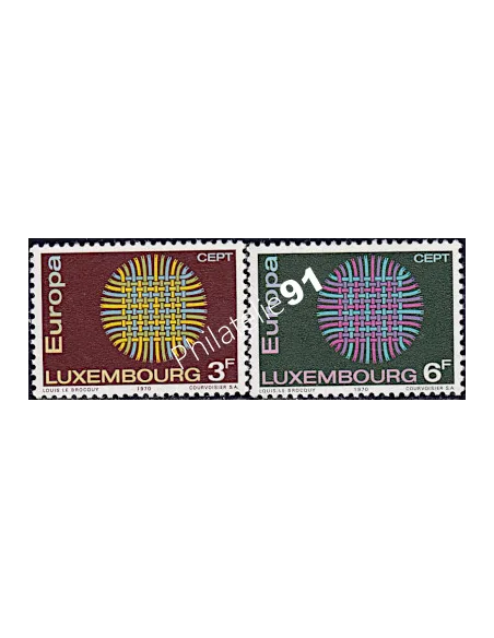 Timbre du LUXEMBOURG n° 757 à 758 - EUROPA 1970