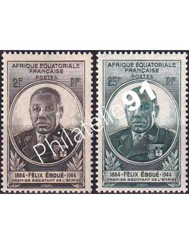 A.E.F. n° 206 à 207 charnière, collection timbres colonies françaises